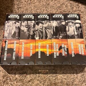 John Wayne vhs Box Set - Sunset Western Design